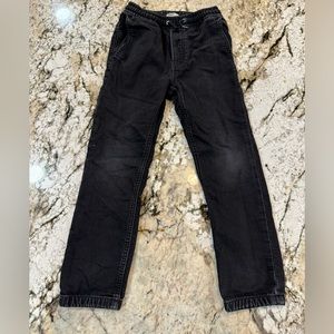 Gap jogger black jeans boys size small